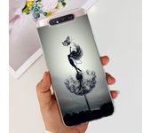 Transparent Soft TPU Phone Case For Samsung Galaxy A80 Samsung A90 Coques Women Girly Fashion Painting Funda Bumper GalaxyA80