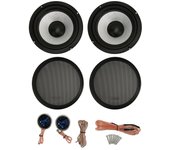 4 Pcs Coaxial Car Speaker 180W Tweeter Subwoofer 6.5in Coaxial Car Speaker Set Car Stereo Loudspeaker