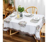 Starfish coral tablecloth Fresh sea life Blue tablecloth Waterproof decoration for family daily banquet table