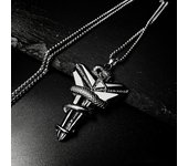 Star Kobe Bryant collar conmemorativo Hip Hop ins moda titanio acero Mamba temperamento accesorios para hombres