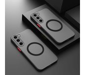 Matte Magnetic For Samsung Galaxy S23 S22 S21 S20 Ultra Plus FE A54 A53 A52 A32 A13 A34 4G 5G Case Frosted Wireless Charge Cover