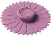 Reusable Seamless Sunflower Silicone Cup Lid Sealed Leakproof Cup Cover with Handle Dust-proof Coffee Mug Lids Glass