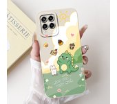 For Samsung Galaxy M53 5G Case SM-M536B Cover Fashion Tulip Flower Square Lens Protective Case For Samsung M33 5G SM-M336B Funda