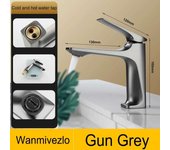 Wanmivezlo Modern Bathroom Sink Faucet Single Handle Deck Mounted Wash Basin Water Tap Hot And Cold Mixer