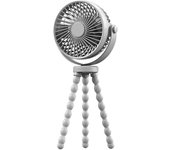 Mini ventilador  portátil 6", ventilador de clip USB de 3 velocidades,  recargable ,con trípode flexible, adecuado para exterior