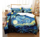 Van Gogh Bedding Set Single Twin Full Queen King Size Bed Set Aldult Kid Bedroom Duvetcover Sets 3D retro classic bed sheet set