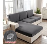 Fundas de Cojín de Asiento Individuales Elásticas de Tela de Sarga Con Textura Jacquard Gruesa Impermeable Fundas de Sofá Funda