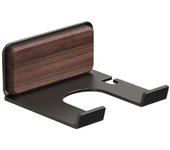 No Drilling Wood Hairdryer Holder Self Adhesive Waterproof Hairdryer Storage Rack Rust-proof Wall Mount Bathroom Shelf