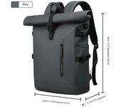 Mochila Para Hombre y Mujer  Impermeable Expandible Gran Capacidad Puerto de Carga USB  Mochila Deportiva de Viaje  Puede Acomodar una Computadora Portátil de 15,6 Pulgadas Material Oxford