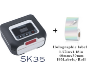 KAYSION SK35 80mm Mini Thermal Label Printer Portable Mobile Ticket Bill Printer For Android IOS Wireless Bluetooth Printer