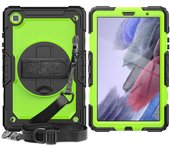 For Samsung Galaxy Tab A7 Lite 8.7 inch 2021 with Screen Protector & Shoulder Strap Hand Strap Stand Case