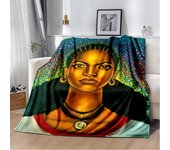 Ethiopian Painting Art Africa Blanket,Soft Throw Blanket for Home Bedroom Bed Sofa Picnic Travel Office Rest Cover Blanket Kids