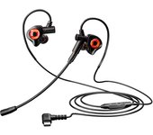 Professional Game Wired Earphones 3.5mm AUX/Type C/USB In-Ear Headset With Detachable MIC For iPhone15/16 Desktop laptop PS4