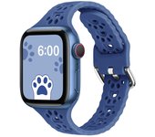 Suitable for Apple 789 generation smartwatch wristband iWatch se hollow cat claw small waist silicone strap new model