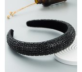 1pcs Rhinestone Headband Women Girls Thick Padded Headband Bling Glitter Sparkly Colorful Diamond Headband Fashion Head Band Holiday Formal Hair Accessories For Women Girls Gifts