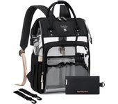 Pomelo Best Stylish Baby Changing Backpack with Hooks, Multi-function Waterproof Large Capacity Travel Backpack