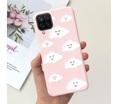 For Funda Samsung Galaxy A12 Ultra Thim Sofu-Touch Matte Liquid Silicone Soft Bumper cover on samsung a12 a125f a 12 galaxy case