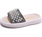 Sandalias para niños 2025 nuevas zapatillas para niñas perla bebé princesa zapatillas estudiante verano compañero de clase