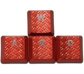 DIY Custom Keyboard Keys, 4 Uds, ABS Backlit GL Touch Switch Key, With Textured Anti Slip Cover, Suitable For G913 G915 G813