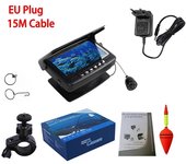 Video Fish Finder with Record Function 4.3 Inch IPS LCD Monitor Underwater Ice Fishing Camera for Winter Lake/Boat 15/30m Cable