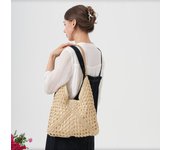 New Straw Woven Bag, Fashionable Handmade Woven Bag, Beach Bag, Shoulder Bag, Women's Bag, Lazy Style Crossbody Bag, Women's Bag