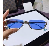 Gafas de sol cuadradas de montura pequeña gafas de sol marinas de metal personalizadas