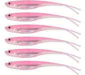 5/6 PCS Señuelo De Pesca Flotante Artificial, Cebo Suave Wobbler De Cola Bifurcada Biónica, Aparejos De Pesca Para Agua Salada