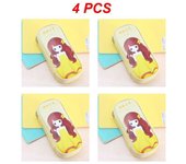 1~6PCS Kawaii Canvas Pencil Case for Boys Cartoon Bear Pencilcase Pen Case Bag Large Capacity Pencil Box Pouch Stationery