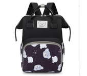 Mochila de pañales con estampado de moda, bolso de gran capacidad para mamá, oso Animal, bolso para bebé, bolsas de pañales de v