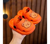 Zapatillas de los niños de verano de las niñas linda fruta interior de fondo suave antideslizante niño bebé bolsa de hogar cabeza sandalias agujero zapatos