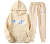 Conjunto de Chándal con Impresión de trampa para Hombre y Mujer, Sudadera con Capucha y Pantalones, 2 Piezas