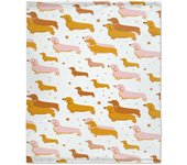 Dachshund Dog Blankets Puppy Blanket - Super Soft Plush Blanket Daschund Gifts Warm Cute Dog Print Blanket