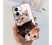 For Motorola G54 Case Stylish Dinosaur Cartoon Pattern Back Case Soft TPU Silicone Moto G54 G 54 5G Bumper MotorolaG84 Funda