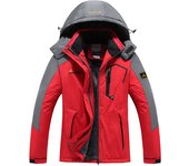 Women Men Winter Fashion Ski Snowboard Jacket Thermal Fleece Waterproof Fish Casual Work Rain Jacket Coat Windbreaker Parka