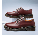 Oxfords-botas cómodas antideslizantes para hombres, zapatos formales redondos, zapatos de trabajo para hombres