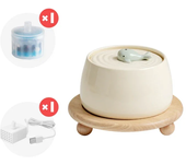1.3L Ceramic Cat Water Fountain USB Charging Pet Water Feeders Dogs Automatic Circulating Filtration Flow Water Dispenser