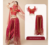 Traje de baile para mujer,Traje de baile estilo chino,Traje de princesa Aladdin Jasmine,Traje de baile estilo exótico