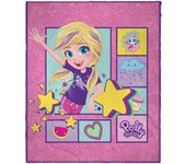 Polly Pocket It's Pocket Time! Super Soft and Cuddly Plush Throw Blanket