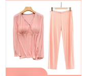 Conjunto de ropa de lactancia materna fina para amamantar posparto pijamas de maternidad de otoño e invierno