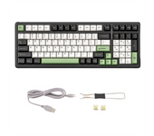 Aula-Teclado mecánico F99 de 99 teclas, teclado inalámbrico de intercambio en caliente, Bluetooth, 3 modos, PBT, teclado para juegos de ordenador G
