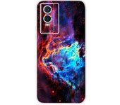For Vivo Y76 5G 2021 Case Fundas Donut Butterfly Pattern Painting Etui Back Cover For Vivo Y76 Y 76 VIVOY76 5G Silicone Tpu Case