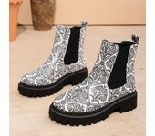 Botas Chelsea de tacón Botas cortas Botas de humo Botas occidentales Cruzadas