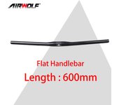 Airwolf  Carbono MTB Manillar de bicicleta Ultraligero Matt Montaña Negro Manillar de bicicleta Accesorios de ciclismo Flat Bar
