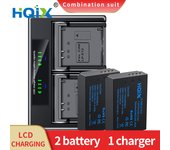 HQIX for Canon EOS Rebel SL1 M M50 Mark II M10 M200 100D X7 PowerShot SX70 HS Camera LP-E12 Dual Charger Battery