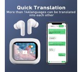 Thinkplus AI Translation  Headset Real-time synchronous translation Multifunctional Touch Screen Wireless Bluetooth Earphones ANC Reduction Headphones