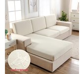 Fundas de Cojín de Asiento Individuales Elásticas de Tela de Sarga Con Textura Jacquard Gruesa Impermeable Fundas de Sofá Funda
