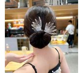 Women Rhinestone Bow Hair Bands Korean Girls Headband For Hair Bun Ponytail Holder Hair Accessories Headdress