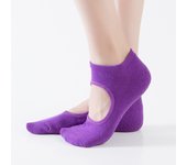 Reallion Women Yoga Socks Anti-slip Five Fingers Backless Silicone Non-slip 5 Toe Socks Ballet Gym Fitness Sports Cotton Socks
