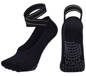 Professional Bandage Five Toe Yoga Socks Breathable Fingerless Pilates Socks Anti-Slip Silicone Sport Ballet Slippers Dance sock