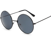 Gafas de sol con montura redonda para mujer, lentes Vintage de marca, color rosa dulce, estilo Punk, a la moda, novedad de 2023